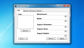 OEM Brander修改電腦硬件參數使用教程