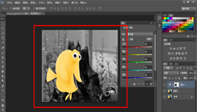 PS圖片怎樣局部換色|將圖片局部變成黑白色方法