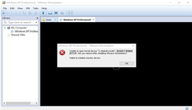 Vmware虛擬機提示Unable to open kernel device